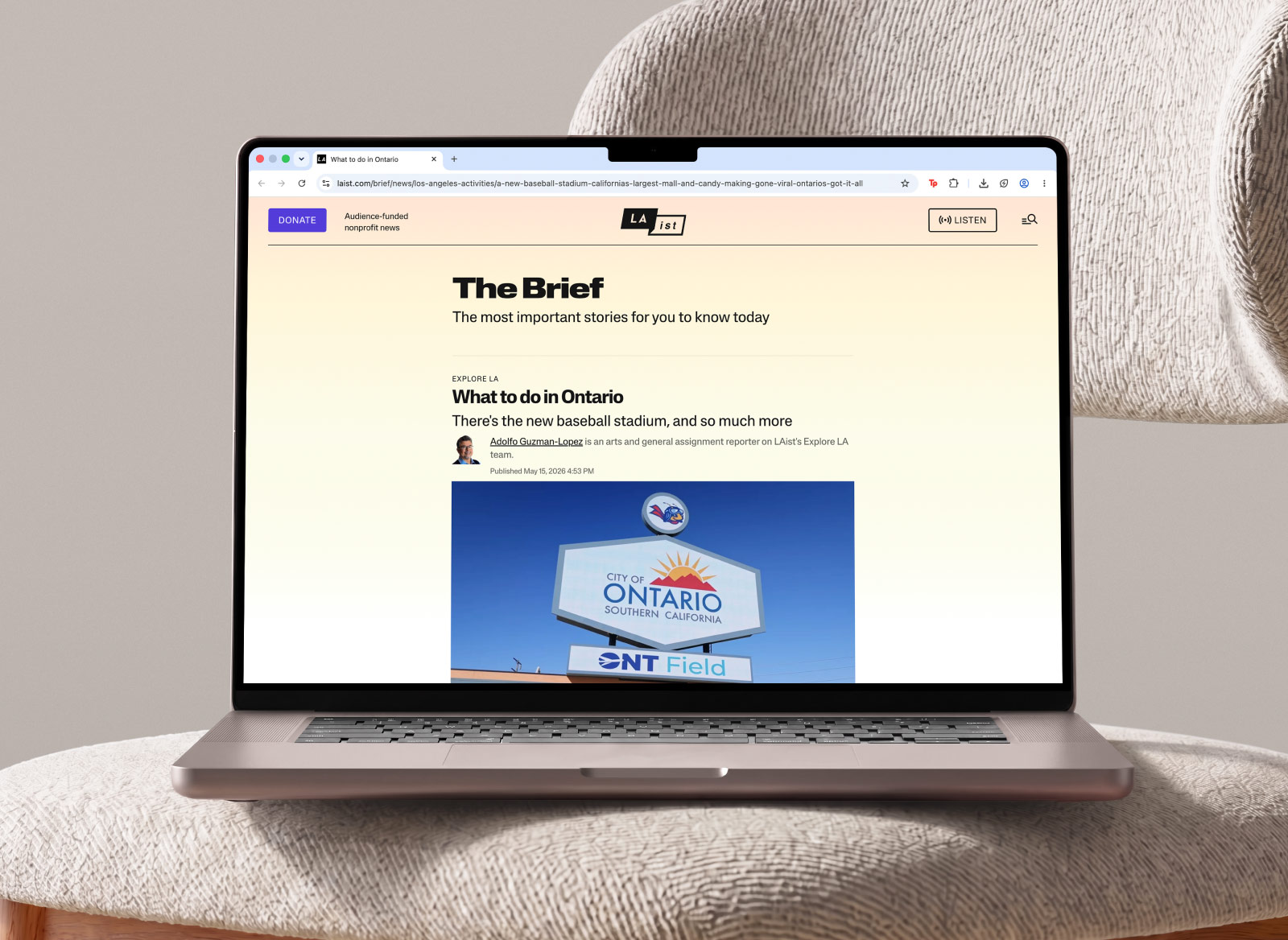 The Brief website
